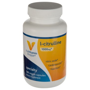 The Vitamin Shoppe L-Citrulline 1000mg Vegetarian Capsules, 120-count 