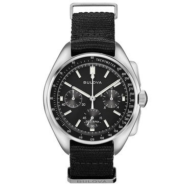 Bulova Men's Lunar Pilot Black Nato Strap Watch