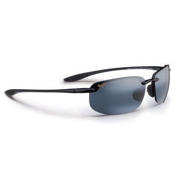 Maui Jim Unisex Ho'okipa Gloss Black Rimless Sunglasses