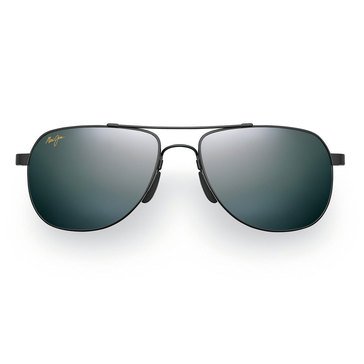 Maui Jim Unisex Guardrails Aviator Black Gray Sunglasses