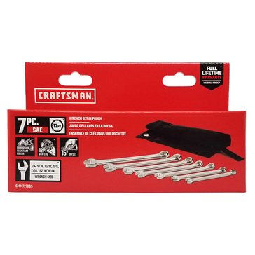 Craftsman 7-Piece Rollup Sae Wrench Set