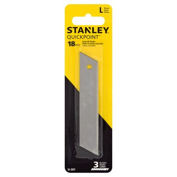 Stanley 18mm 3-Pack QuickPoint SnapOff Blades 