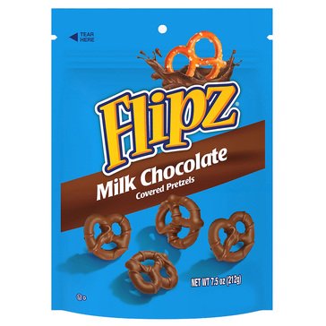 Flipz Milk Chocolate Covered Pretzels, 7.5oz