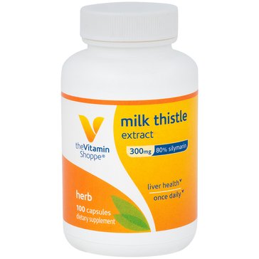 The Vitamin Shoppe 300mg Milk Thistle Extract Capsules, 100-count