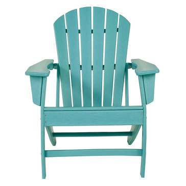 Signature Design by Ashley Adirondack Chair Turquoise Sundown Treasure