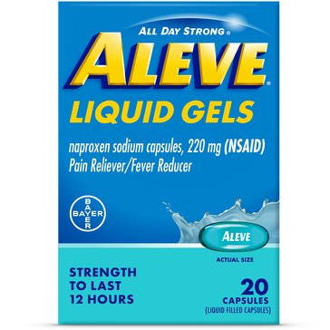 Aleve Liquid Gels 220mg, 20ct