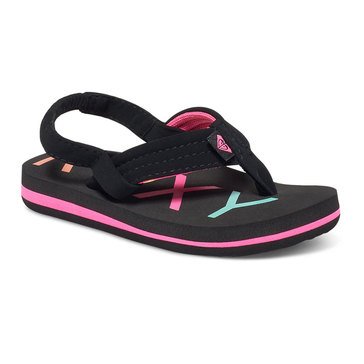 Roxy Toddler Girls' Vista III Flip Flop Strap Sandal