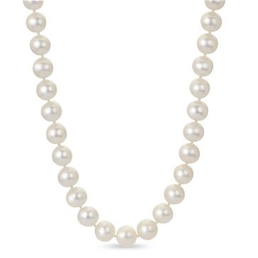 Imperial 9.5-10.5mm Freshwater Cultured Pearl Necklace, Sterling Silver