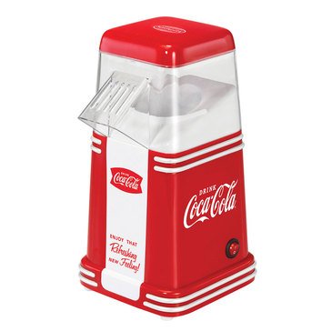 Nostalgia Coca-Cola 8-Cup Hot Air Popcorn Maker