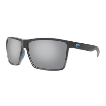 Costa del Mar Men's Rincon Smoke Crystal Fade/Gray Silver Mirror Polarized Sunglasses