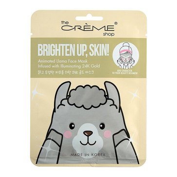 The Crème Shop Brighten Up, Skin! Animated Llama Face Mask