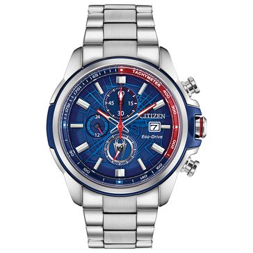Citizen x Marvel Men's Spider-Man Stainless Steel Silver-Tone Bracelet Watch