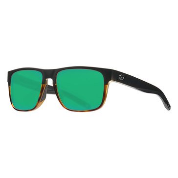 Costa Unisex Spearo Matte Black/Shiny Tortoise Green Mirror Polarized Sunglasses