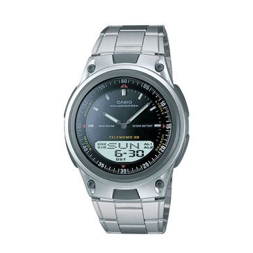Casio Men's Grey Dial/Silver Stainless Steel Strap Watch