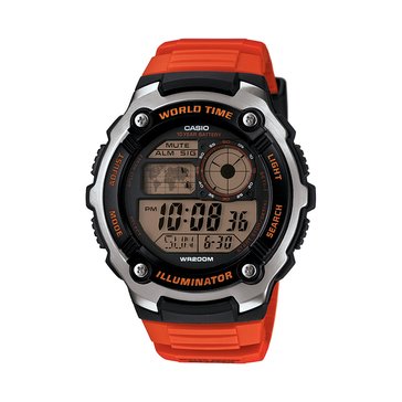 Casio Men's Red Resin Strap Watch