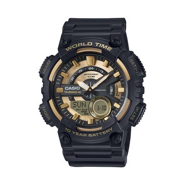 Casio Men's Grey Dial/Black Resin Strap Watch, 48mm