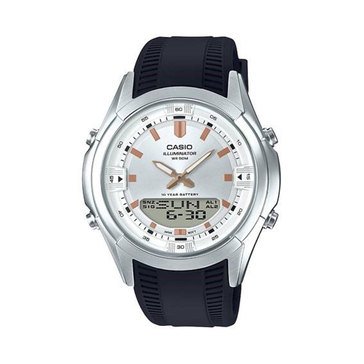 Casio Men's Grey Dial/Black Resin Strap Watch, 46mm