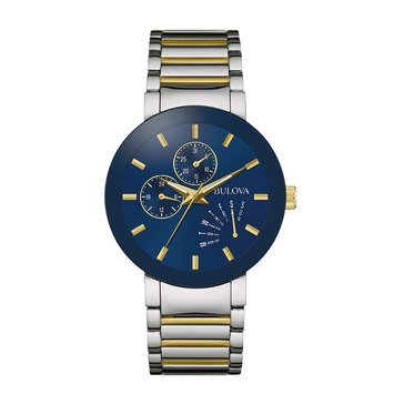 Bulova Men's Futuro Two Tone Bracelet Watch