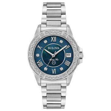 Bulova Women's Marine Star Diamond Bracelet Watch