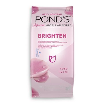 Ponds Brighten Facial Wipe 25ct