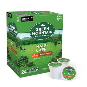 Green Mountain Coffee Roasters Half-Caff K-Cup Pods, 24-count