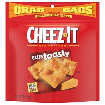 Cheez-It Extra Toasty Baked Snack Crackers, 7oz