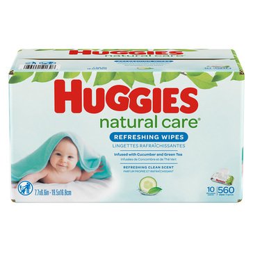 Huggies Natural Care Refreshing Baby Wipes 560ct