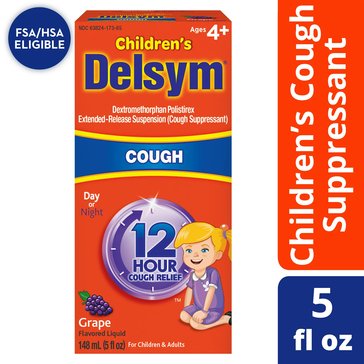 DELSYM Childrens Liquid, Grape 12/5oz