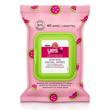 Yes To Watermelon Super Fresh Facial Wipes 40ct