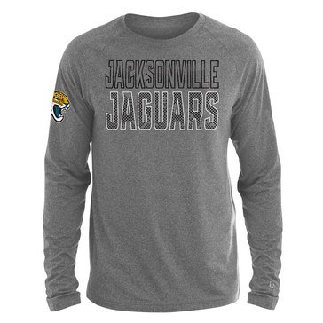New Era Men's NFL Jaguars Brushed Jersey Long Sleeve Tee