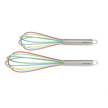 Cooking Light 2-Piece Silicone Whisk Set