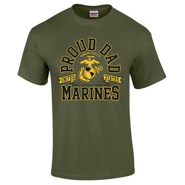 MV Sport Men's USMCs Proud Dad Tee