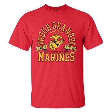 MV Sport Men's USMCs Proud Grandpa Tee