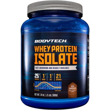 BodyTech Whey Protein Isolate Rich Chocolate Powder, 21-servings 