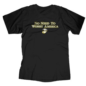Frontline Military Apparel Men's USMC EGA No Need to Worry America My Brother Has Your Back Tee