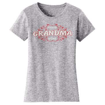 Frontline Military Apparel Women's USMC Proud Grandma Tee