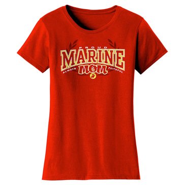 Frontline Military Apparel Women's USMC Proud Mom Tee