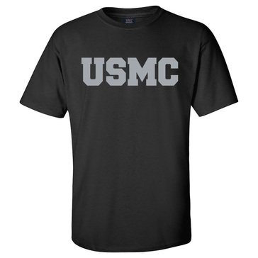MV SPORT Mens USMC Block CLassic Short Sleeve Tee