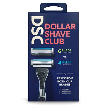 Dollar Shave Club Razor Mixed Starter 4-Blade/6-Blade/Handle