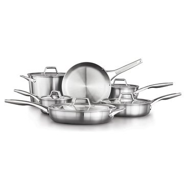 Calphalon Premier 11-Piece Stainless Steel Cookware Set