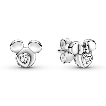 Pandora x Disney Mickey and Minnie Silhouette Earrings