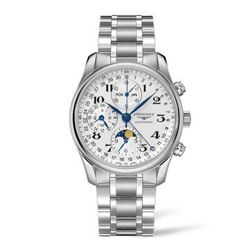 Longine's Men's Master Collection Half Moon Chronograph Watch