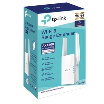 TP Link RE505X, AX1500 DualBand up to 1.5 GBps Wi-Fi 6, 2 external Antennas