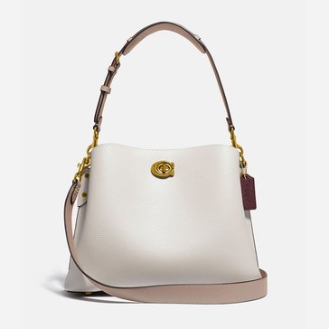 Coach Colorblock Leather Willow Shoulder Bag