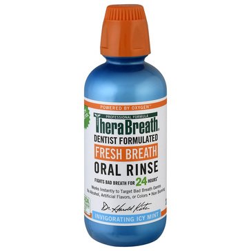 TheraBreath Icy Mint Fresh Breath Oral Rinse, 16 fl oz