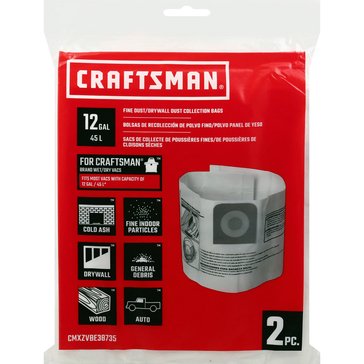 Craftsman 12-Gallon 2-Pack Dust/Drywall Collection Bags
