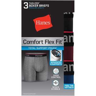 Hanes Men's Comfort Fit 3 pk Boxer Brief w/Sling