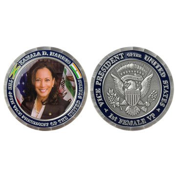 Vanguard Vice-President Harris Photo Image Silver Coin