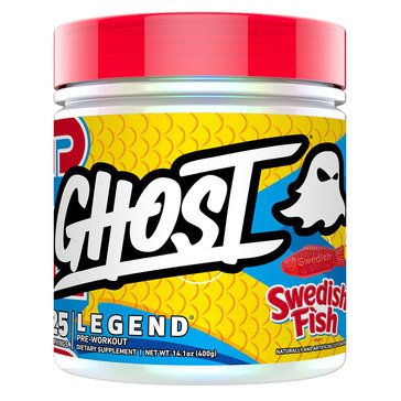 Ghost Legend Pre-Workout Blue Raspberry Dietary Supplement, 25-servings