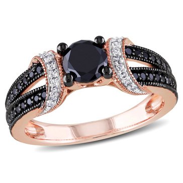 Sofia B. 1 cttw Black and White Diamond Ring